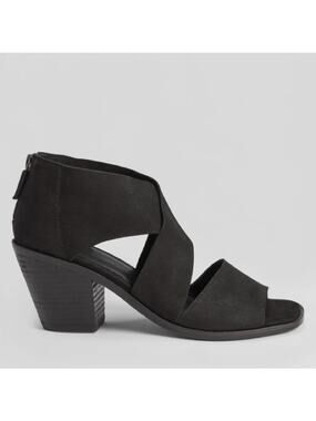 Eileen Fisher Ann Tumbled Nubuck Leather Sandal Size 9.5 New